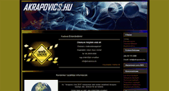 Desktop Screenshot of akrapovics.hu